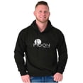 thumbnail image 4 of Moon Saturn Matching Set Couples Unisex Plus Fleece Graphic Hoodie Brisco Brands 4X, 4 of 5