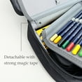 thumbnail image 4 of Wrapables Large Capacity 72 Slot Pencil Case for Colored Pencils, Stationery Pouch, Black, 4 of 7