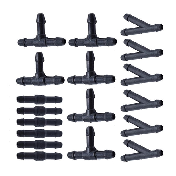 General Windshield Washer Hose Adapter Set 18PCS 3 Size Connectors Automotive Plumbing Fittings for Car Wiper Nozzles