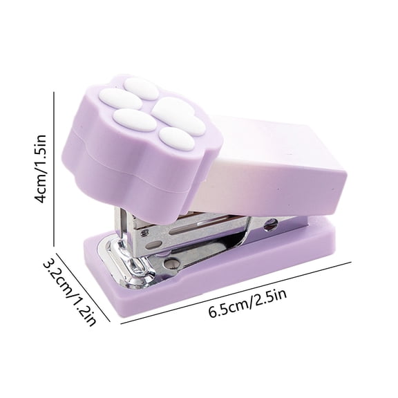 Rkxzt P Lastic Stapler,Mini Claw Desktop Stapler 2-Pack with 400 Staples Small Cute Gradient Plastic Stapler for Office Use,Home Office
