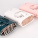 thumbnail image 2 of Mini ventilador pequeño de dibujos animados de color rosa, ventilador portátil USB de mano, ventilador eléctrico silencioso de 3 velocidades, 2 of 5