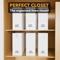 thumbnail image 5 of SpaceAid 6 Pack Sheet Organizers and Storage, Queen & King Size, White, Fabric, 5 of 7