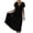 Black, variant on Yxbdin Womens Summer Maxi Dresses with Sleeves Wrap V Neck Swing Dress Comfy Short Sleeve Flowy Dresses Loose Fit Long Dress Daily Everyday Shift Dresses