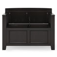 thumbnail image 5 of Simpli Home Amherst Solid Wood 36 inch Wide Transitional Entryway Storage Bench in Hickory Brown, 5 of 14
