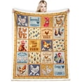thumbnail image 4 of Chicken Blanket, Chicken Throw Blanket for Women Girls, Chicken Blanket Gift for for Womens, Just A Girl Who Loves Chickens Blanket, Funny Colorful Rooster Blankets for Couch Bed Sofa 60"x50", 4 of 6
