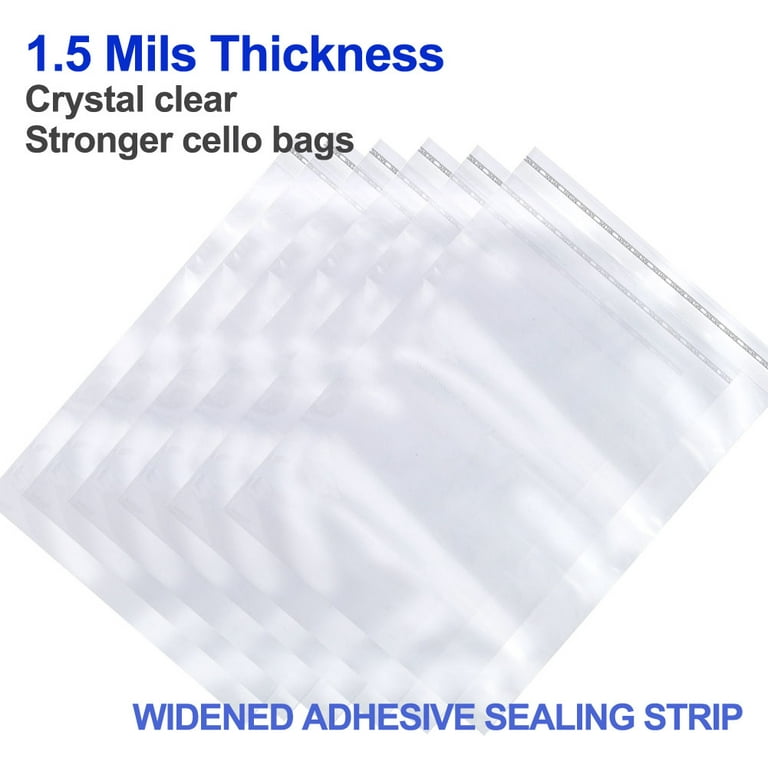 Resealable Cello Lip and Tape Self Sealing Bags - Lip and Tape