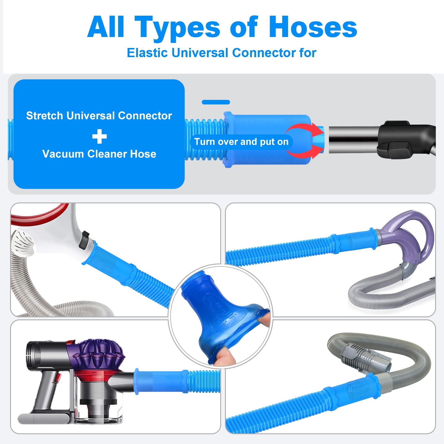 DRYVENCK Dryer Vent Cleaner Kit Vacuum Hose Attachment/Mother’s Day gifts/Compatible with Most Vacuum Cleaner, Quickly Lint Remover Cleaning Supplies