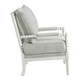 thumbnail image 3 of Kaylee Spindle Chair in Smoke Gray Fabric with White Frame, 3 of 8