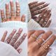 thumbnail image 5 of Juego de 64 anillos vintage para nudillos, anillos apilables para dedo para mujer, anillos midi bohemios, anillos apilables, 5 of 5