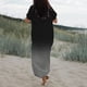 thumbnail image 4 of Vestido de playa con cuello en V y manga corta informal estampado a la moda de verano para mujer Fridja  bnh3945, 4 of 4