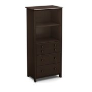 South Shore Little Smileys Shelving Unit with Drawers, Chocolate