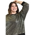 thumbnail image 4 of Sudadera de lentejuelas Roman Fashion /Tallas Extras, 3363 (Dorado) dorado 38, 4 of 7