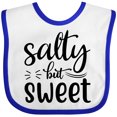 thumbnail image 3 of Inktastic Salty but Sweet Boys or Girls Baby Bib, 3 of 4