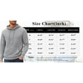 thumbnail image 6 of Thrilos Mens Hoodies Long Sleeve Plaid Sweatshirts Pullover Drawstring Hooded Sweatshirts with Kangaroo Pocket, 6 of 7