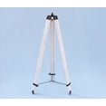 thumbnail image 6 of NauticalMart floor standing admiral's  bronze-white leather binoculars 62", 6 of 7