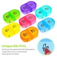 AUVON Pill Organizer AM PM , 7 Day Pill Planner, Weekly Pill Box 2
