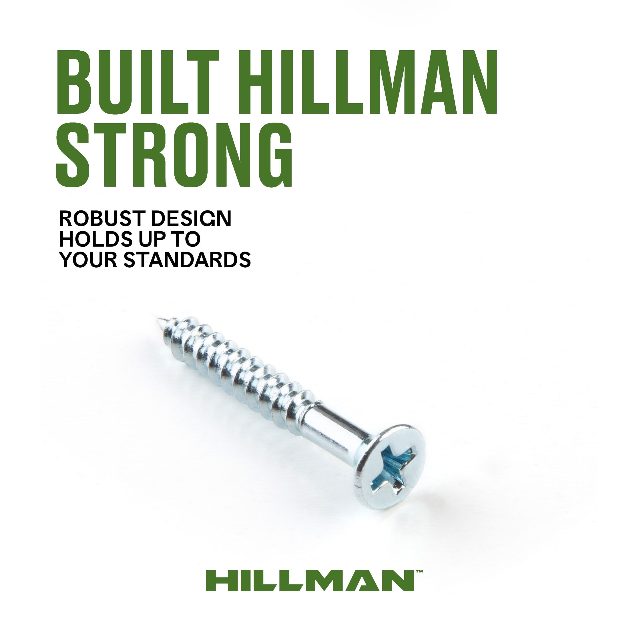 Hillman Wood Screws, #8 x 1-1/4", Steel, Zinc, Interior Screws, Phillips, Silver, 13 pack