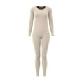 thumbnail image 3 of Women's Seamless Thermal Underwear Silk Set – Comfortable High Elasticity Base Layer in M-XXXL, Winter Warm Underclothes for Cold Weather, 3 of 3