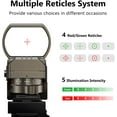 thumbnail image 2 of CVLIFE 1X22X33 Red Green Dot Sight with 20mm Rail, 2 of 4