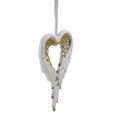 thumbnail image 2 of Wrapped in Angel's Wings Heart Gilded Gold 4 x 6.5 Inch Porcelain Holiday Tree Ornament, 2 of 2