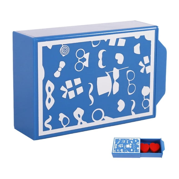 Magic Trick Drawer Box - Professional Illusion Prop with Dove Design & Heart Props, Plastic Drawer Trick for Appear/Disappear, Close-Up Magic & Stage Performance for Adults & Kids