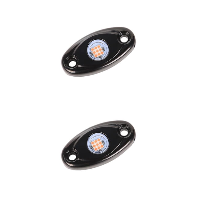Scienceny ed lights for atv suv car trail underlow boat alloy glow underbody grille wate,Automotive lights, AMARILLO 2piezas