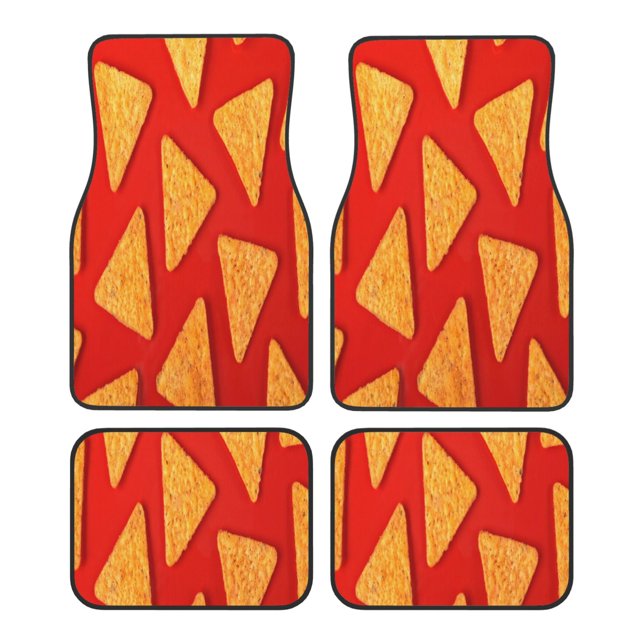 Disketp Tortilla chips for Crystal Velvet Car Mats Four-Piece Set,All-Season Automotive Protection, Vehicles, Cars, Trucks, and SUVs,Anti-Slip Design