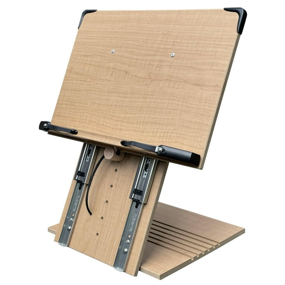 A+ Book Stand BS2500PRO XL Super Heavy Duty 15.4x10.5 Portable Height Adjustable Foldable Eye Level Bookstand Holder for Reading Hands Free Large Thick Heavy College