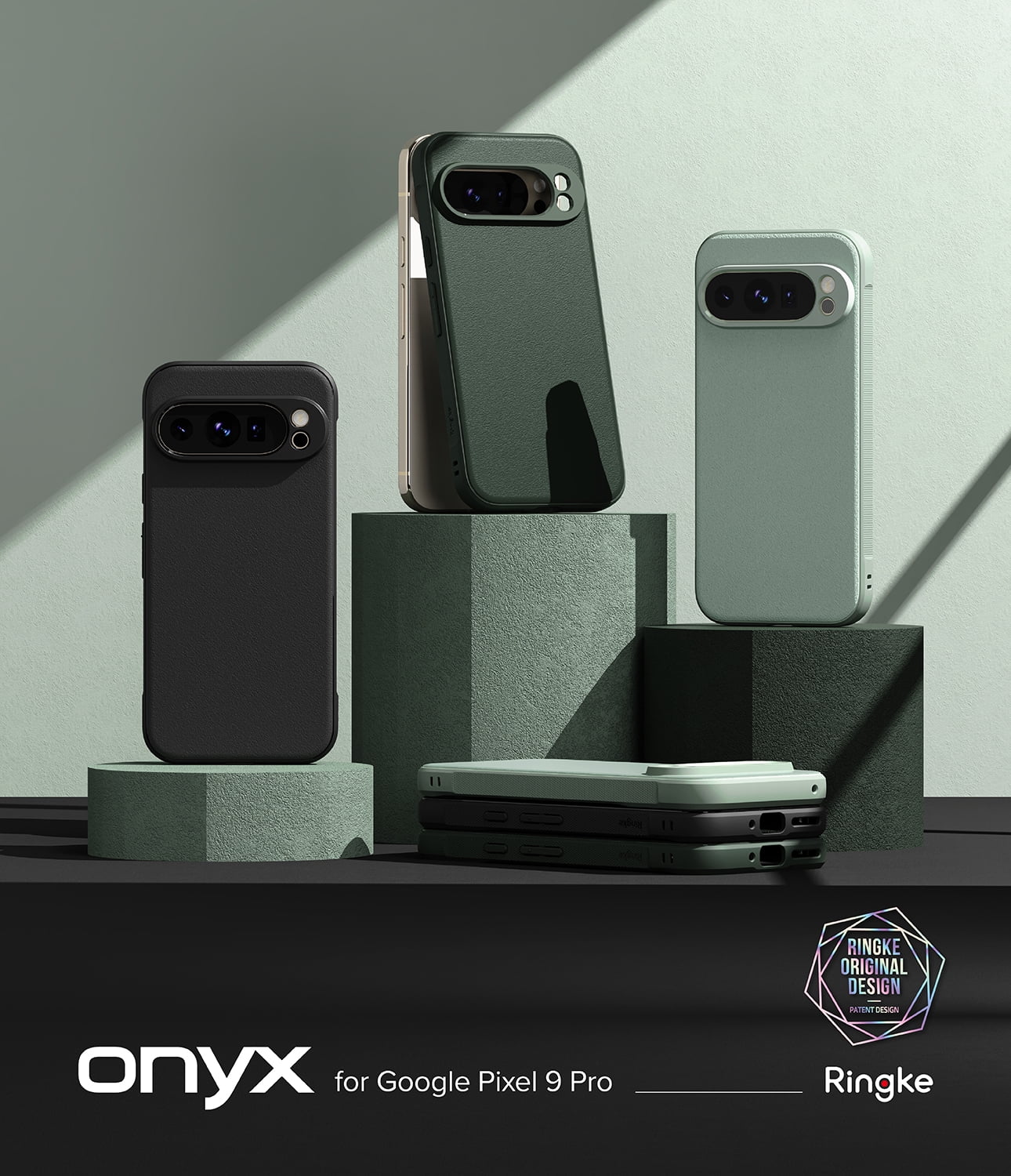 Ringke Pixel 9 Pro [Onyx] High Quality Flexible Heavy Duty Durable Phone Case - Black