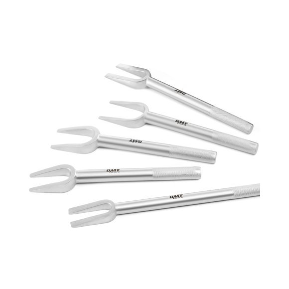 Orion Motor Tech Ensemble d'Outils de Fourche à Cornichons 5 Pcs / Séparateur d'Articulation à Rotule Séparateur de Bras Pitman et Trousse d'Outils de Retrait de Tige de Cravate pour Séparer la Rotule