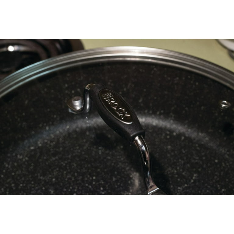 The Rock by Starfrit 11 Deep-Fry Pan with Lid & Bakelite Handles & 9.5  Fry Pan with Bakelite Handle