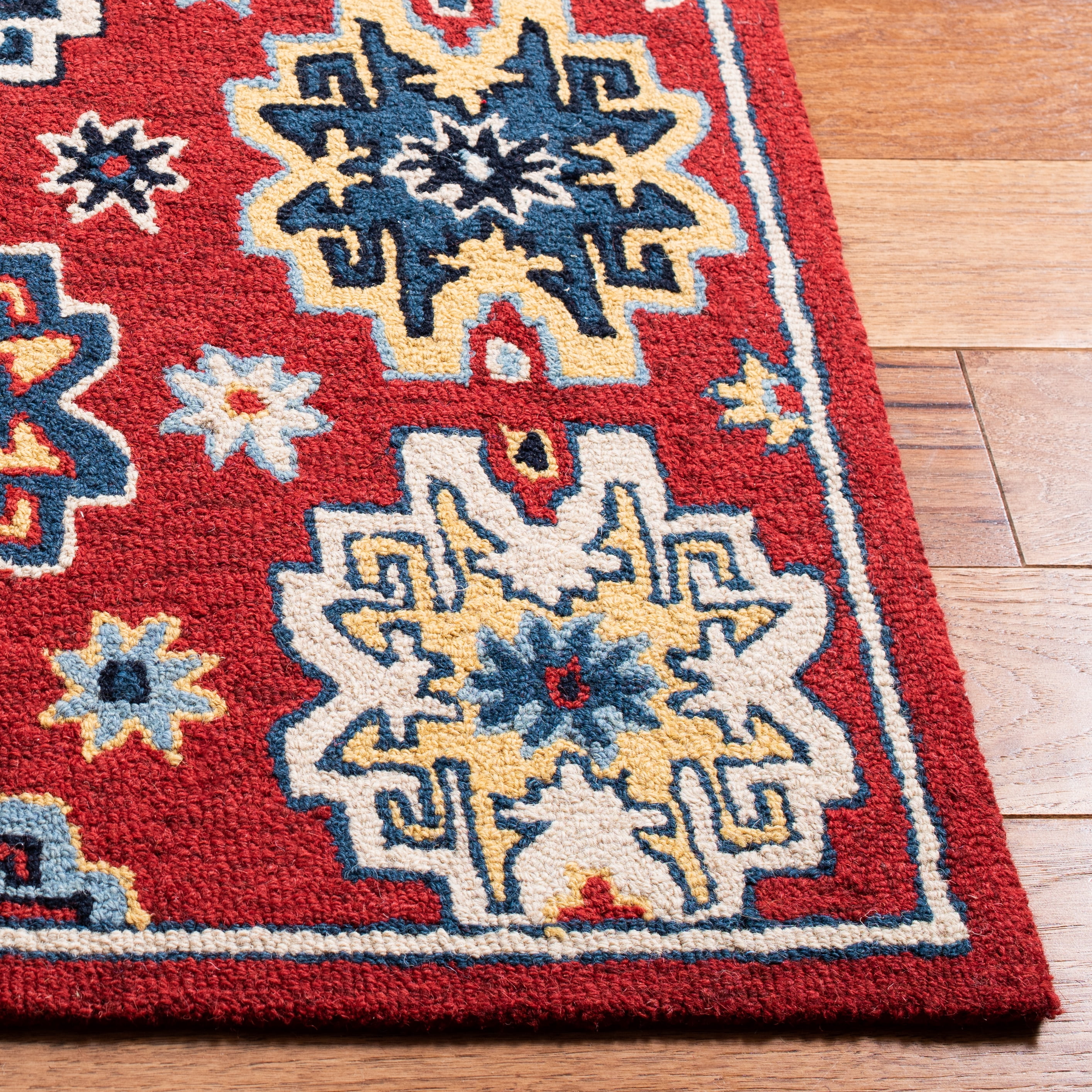 Safavieh Heritage Victoria Floral Wool Area Rug, Red/Blue, 6' x 9'