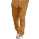 thumbnail image 2 of Pantalones largos para hombre, informales, con cintura elástica, a rayas, bolsillos, de algodón y lino, con paneles, 2 of 6