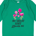 thumbnail image 3 of Inktastic My Great Aunt Loves me with Two Flamingos Boys or Girls Long Sleeve Baby Bodysuit, 3 of 4