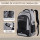 thumbnail image 3 of Mochila De Viaje Laptop Gran Capacidad Belug,  Negro con Gris, 3 of 4
