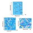 thumbnail image 3 of WINDLAND Holographic-Silicone Molds Rectangle Oval Light and Shadow Cartoo Resin Molds Rhombus Mold for Keychain Jewelry Making, 3 of 21