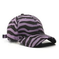 thumbnail image 2 of harmtty Zebra Print Extended Brim Baseball Cap All Seasons Adjustable Buckle Sunscreen Unisex Cap for Running,Purple, 2 of 8