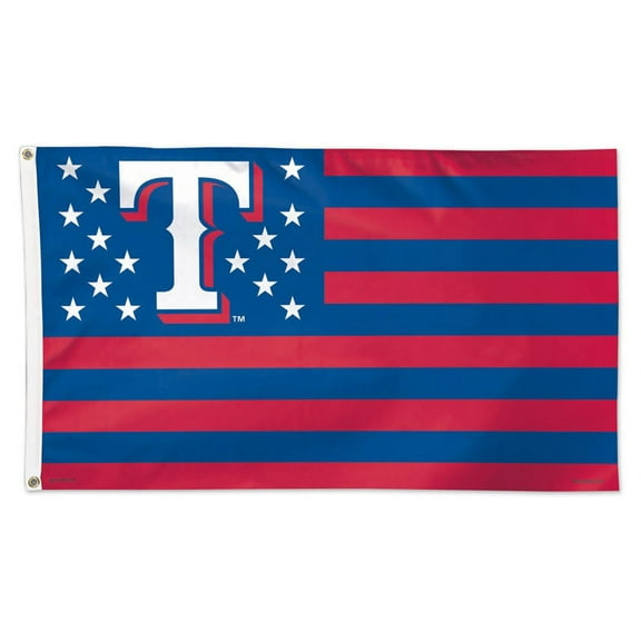 MLB Texas Rangers Stars and Stripes 3' x 5' Deluxe Flag