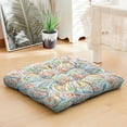 thumbnail image 2 of Dutch Velvet Yoga Cushion 22 Inch Square, Boho Meditation Pillow for Floor Relaxation and Reading, 2 of 7