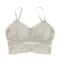 thumbnail image 2 of Bigersell Lace Bralettes Women V-Neck Crop Tank Tops Camisole Full-Coverage Wireless Bra Ladies Push-up Bras No Underwire Comfort Soft Padded Bra Sleep Bras Everyday Wire-Free Bras Green One Size, 2 of 3