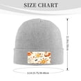 thumbnail image 3 of Junzan Flower Fox Mens Winter Hats Thick Knit Cuff Beanie Cap Beanie Hat, 3 of 8