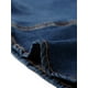 thumbnail image 5 of Falda de cola de pez para mujer INSPIRE CHIC, falda maxi de mezclilla desgastada, talla XS, azul oscuro, 5 of 6