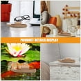 thumbnail image 3 of OFFIGAM 2Pcs Wooden Boat Models with Fine Details Rustic Light Brown Canoe Decor, 3 of 7