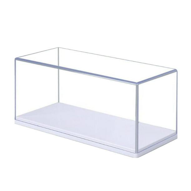 Vitrina de acrílico transparente para exhibición de modelos de coches, protección para colección Escala 1:87