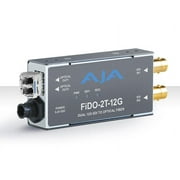 AJA FiDO-2T-12G 2-Channel 12G-SDI to Single-Mode LC Fiber Transmitter - Video extender - 12G-SDI - up to 6.2 miles - 1260 / 1310 / 1360 nm