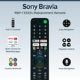 thumbnail image 3 of RMF-TX520U Remote Control Compatible with Sony Bravia – Voice Control, Bluetooth/IR, Easy Setup – Works with Bravia Smart TV, Android/Internet TV Models X800H, X900H, X950H, A8H, Z8H, 3 of 7