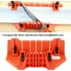 thumbnail image 3 of Caja de ingletes, caja de corte precisa, 0° 22,5° 45° 90° Abrazadera de inglete de corte multiángulo Plantilla de inglete, herramienta de corte de plástico para carpintería de bricolaje, 3 of 5