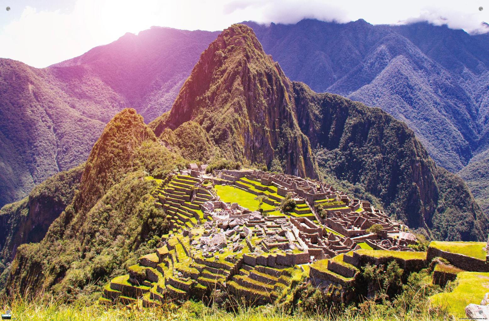 Wonders of the World - Machu Picchu Wall Poster with Pushpins, 22.375" x 34"
