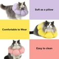 thumbnail image 7 of Cat Cone Collar,Cute Waterproof Cat Recovery Collar,Anti-Bite Lick Wound Healing Safety Elizabethan e Collar for Cats,Purple Flower All-Season Style…, 7 of 7