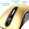 thumbnail image 6 of memzuoix 2.4G Wireless Mouse, 1400 DPI Mobile Optical Cordless Mouse with USB Receiver, Portable Computer Mice Wireless Mouse for Laptop, PC, Desktop, MacBook, 5 Buttons (Gold), 6 of 10